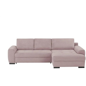 bobb Ecksofa Soumia - rosa/pink - Materialmix - 283 cm - 91 cm - cm 181,0 | Möbel Kraft