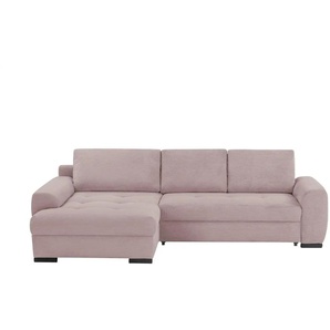bobb Ecksofa Soumia - rosa/pink - Materialmix - 283 cm - 91 cm - cm 181,0 | Möbel Kraft