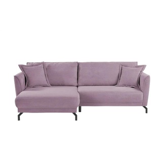 bobb Ecksofa  Yolanda ¦ lila/violett ¦ Maße (cm): B: 257 H: 94 T: 174.0