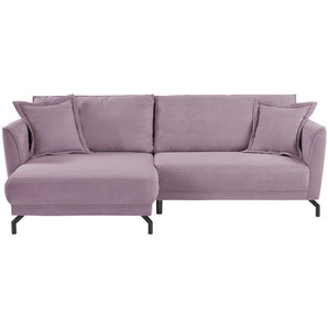 bobb Ecksofa  Yolanda ¦ lila/violett ¦ Maße (cm): B: 257 H: 94 T: 174.0