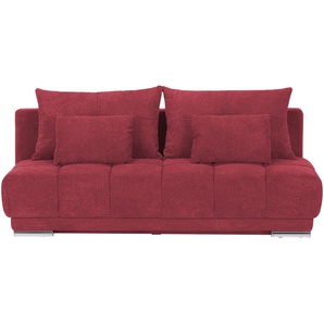 bobb Einzelsofa mit Schlaffunktion Isalie de Luxe ¦ rot ¦ Maße (cm): B: 206 H: 92 T: 105.0