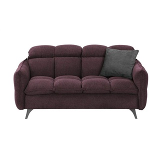 bobb Einzelsofa  Key West ¦ rot ¦ Maße (cm): B: 186 H: 88 T: 123.0