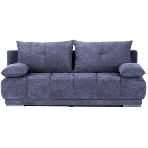 bobb Einzelsofa mit Schlaffunktion Isalie de Luxe ¦ blau ¦ Maße (cm): B: 206 H: 92 T: 105