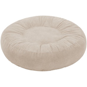 bobb Haustierbett mit pflegeleichtem Bezugsstoff Woozy ¦ beige ¦ Maße (cm): H: 23  Ø: 70