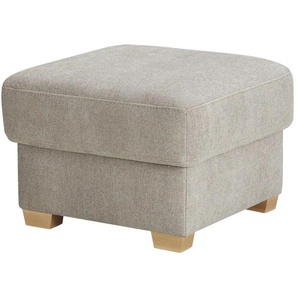 bobb Hocker mit Boxspringpolsterung  Lisa de Luxe ¦ grau ¦ Maße (cm): B: 61 H: 47 T: 61.0