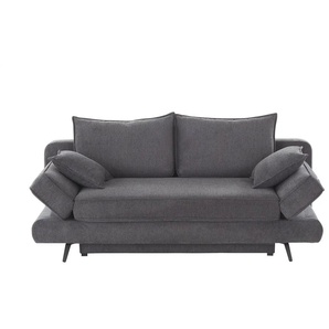 bobb Schlafsofa  Henny de Luxe ¦ grau ¦ Maße (cm): B: 206 H: 91 T: 110.0