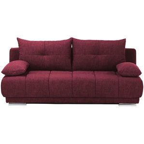 bobb Schlafsofa  Isalie ¦ rot ¦ Maße (cm): B: 206 H: 92 T: 105.0