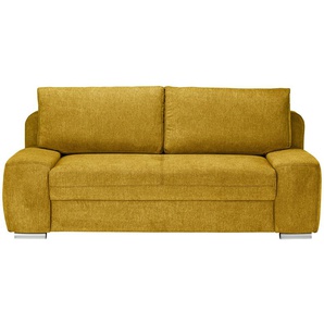 bobb Schlafsofa mit Boxspringpolsterung  Viannie de Luxe ¦ gelb ¦ Maße (cm): B: 210 H: 92 T: 108