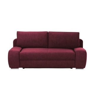 bobb Schlafsofa Viannie - rot - Materialmix - 210 cm - 92 cm - cm 108,0 | Möbel Kraft