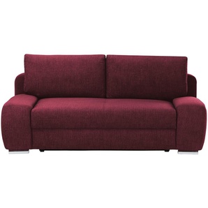 bobb Schlafsofa  Viannie ¦ rot ¦ Maße (cm): B: 210 H: 92 T: 108.0