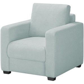 bobb Sessel mit Boxspringpolsterung  Lisa de Luxe ¦ blau ¦ Maße (cm): B: 85 H: 90 T: 93.0