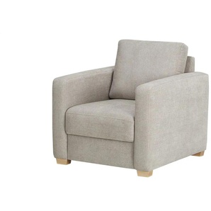 bobb Sessel mit Boxspringpolsterung  Lisa de Luxe ¦ grau ¦ Maße (cm): B: 85 H: 90 T: 93.0