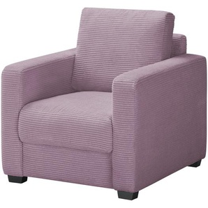 bobb Sessel mit Boxspringpolsterung  Lisa de Luxe ¦ lila/violett ¦ Maße (cm): B: 85 H: 90 T: 93