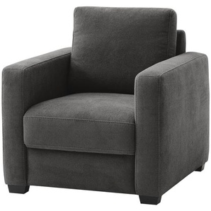 bobb Sessel mit Boxspringpolsterung  Lisa de Luxe ¦ schwarz ¦ Maße (cm): B: 85 H: 90 T: 93.0