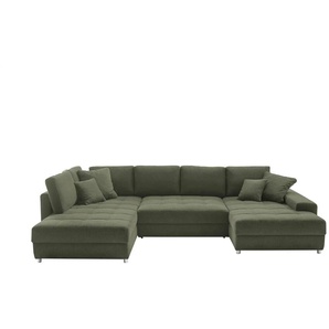 bobb Wohnlandschaft Arissa de Luxe - grün - Materialmix - 353 cm - 84 cm - cm 215,0 | Möbel Kraft