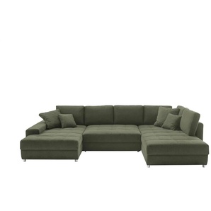 bobb Wohnlandschaft Arissa de Luxe - grün - Materialmix - 353 cm - 84 cm - cm 215,0 | Möbel Kraft