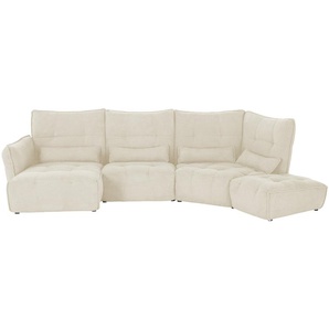 Wohnlandschaft  Jeaneva ¦ creme ¦ Maße (cm): B: 384 H: 101 T: 197.0