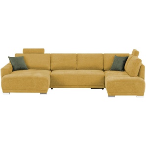 bobb Wohnlandschaft  Kerrin ¦ gelb ¦ Maße (cm): B: 346 H: 86 T: 215