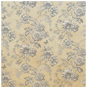 Bodenmeister Fototapete Blumen Vintage gold