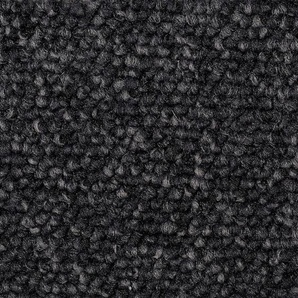 BODENMEISTER Teppichboden Schlingenteppich Baltic Teppiche Gr. B/L: 500 cm x 550 cm, 5 mm, 1 St., schwarz (anthrazit schwarz) Teppichboden