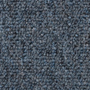 BODENMEISTER Teppichboden Schlingenteppich Riga Teppiche Gr. B/L: 500 cm x 500 cm, 6 mm, 1 St., blau (blau grau) Teppichboden