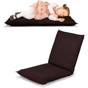 Bodenstuhl Bodensessel mit 6- stufig Verstellbarer Rueckenlehne, Game Sessel gepolstert, Bodensofa Meditationsstuhl Lazy Sofa Fensterstuhl