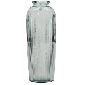 Bodenvase   ¦ grau ¦ Glas ¦ Maße (cm): H: 70  Ø: 30