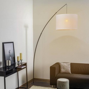 Bogenlampe Moby TK Lighting, weiß / opal, für Wohn- / Esszimmer, Metall, Stehlampe 3060