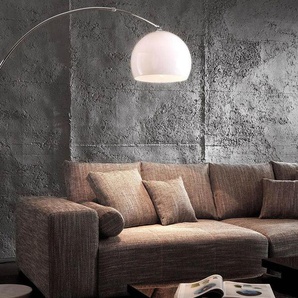 Bogenleuchte Big-Deal Eco Lounge Weiss Marmor verstellbar, Leuchten