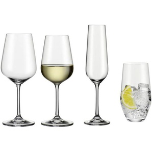 Bohemia Gläserset Libera, Klar, Glas, 24-teilig, Lfgb, Essen & Trinken, Gläser, Gläser-Sets