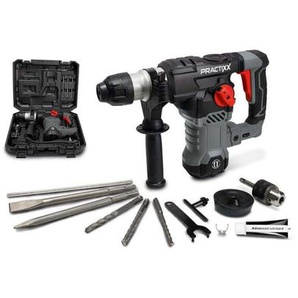 Bohrhammer PX-BH-7V Practixx 7J Vario-Speed 1500W SDS-Plus inkl. Koffer, Bohrer & Zubehör