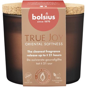 Bolsius Duftkerze True Joy Oriental Softness 8 cm im Glas mit Korkdeckel GFM6e255867e