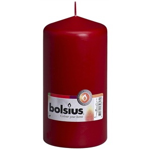 Bolsius Stumpenkerze altrot, Höhe 15 cm, Ø 7,8 cm GLO660208821