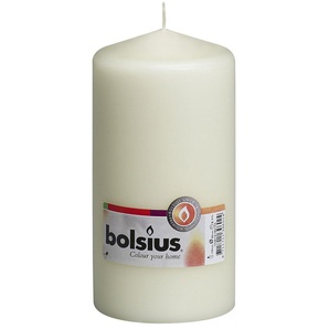 Bolsius Stumpenkerze elfenbein, Höhe 15 cm, Ø 7,8 cm GLO660208814