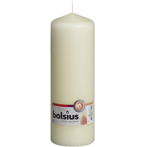 Bolsius Stumpenkerze elfenbein, Höhe 20 cm, Ø 6,8 cm GLO660208802