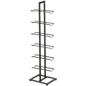 Boltze Home Weinregal, Schwarz, Metall, 25x91x20 cm, Küchen, Küchenmöbel, Küchenregale