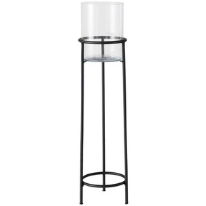 Boltze Home Windlicht, Schwarz, Metall, Glas, 73 cm, Made in EU, Dekoration, Windlichter & Laternen, Windlichter