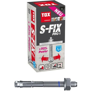 Bolzenanker S-Fix Pro 1 A4 M10x90/10 mm