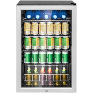 Bomann Getränkekühlschrank , Schwarz , Metall, Kunststoff, Glas , 54x84.5x54.8 cm , Küchen, Küchenelektrogeräte, Kühlschränke