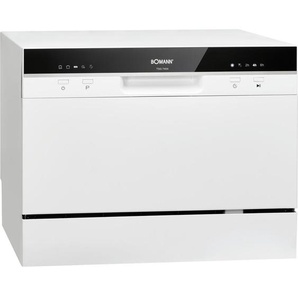 Bomann Tischgeschirrspüler TSG 7404 , Weiß , 55x43.8x50 cm , Startzeitvorwahl, Klarspülmangelanzeige, Besteckkorb , Küchen, Küchenelektrogeräte, Geschirrspüler