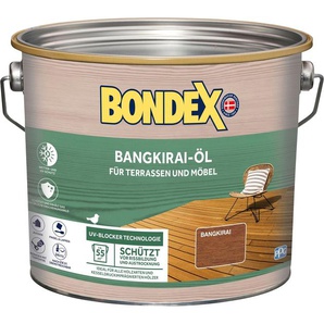 BONDEX Holzöl BANGKIRAI-ÖL Farben für Terrassen & Möbel, UV-Blocker Technologie, mehrere Gebinde-Größen Gr. 2,5 l, braun (bangkirai) Holzöle