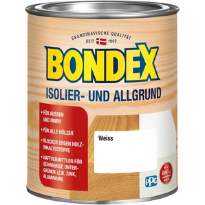 BONDEX Isoliergrundierung BONDEX ISOLIER- & ALLGRUND Weiss Farben Gr. 0,75 l, weiß Grundierung