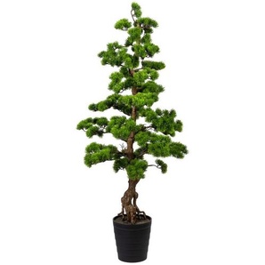 Bonsai, Braun, Grün, Kunststoff, 140 cm, inkl. Topf, Dekoration, Blumen & Zubehör, Kunstpflanzen