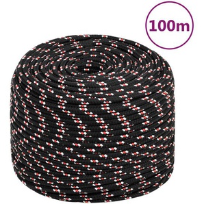 Bootsseil Schwarz 10 mm 100 m Polypropylen