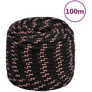 Bootsseil Schwarz 16 mm 100 m Polypropylen