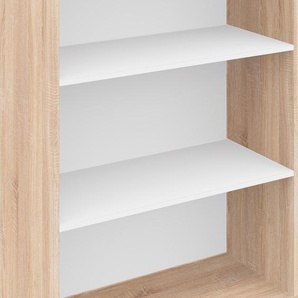 Aktenregal BORCHARDT MÖBEL Tom Regale Gr. B/H/T: 76 cm x 116 cm x 35 cm, 1 St. offene Fächer, braun (sonoma eiche) Aktenregale Bücherregal für alle Räume geeignet