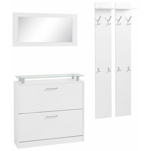 borchardt Möbel Garderoben-Set Finn, (Set, 3-St), mit Glasablage