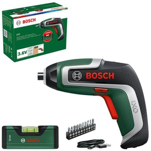 BOSCH Akku-Schrauber, IXO 7 Set, mit Kompaktwasserwaage, 06039E0008