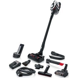 BOSCH Akku-Stielstaubsauger BSS825ALL Unlimited Serie 8 Gen2 Akkusauger 45 Min. Laufzeit, inkl. umfangreichen Zubehör, Schnelladegerät schwarz (schwarz, weiß) Akkusauger