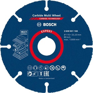 Bosch EXPERT Carbide Multi Wheel Trennscheibe, 115 mm, 22,23 mm GLO761122635